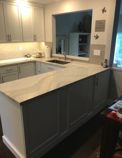 white modern kitchen remodel