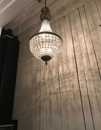 lighting in industrial bathroom