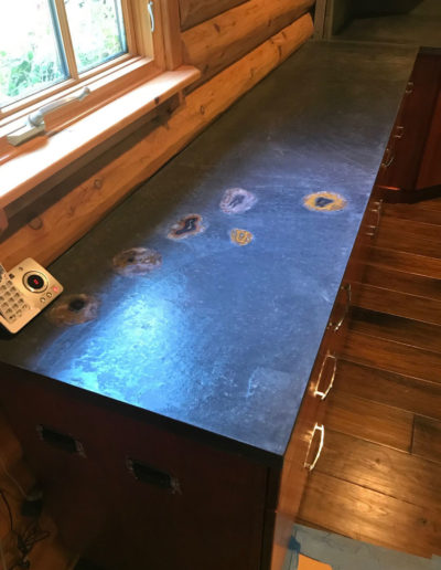 unique custom dark stone countertops