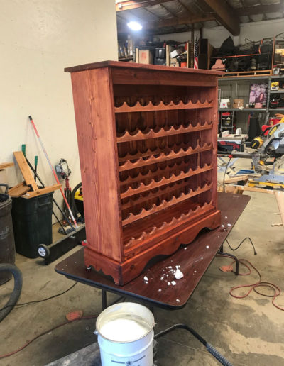 custom build wine rack by Devoe Construction