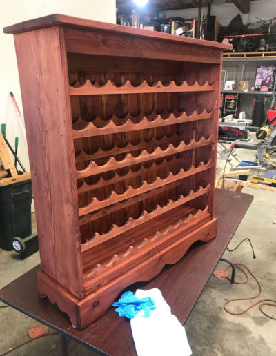 custom built wine rack