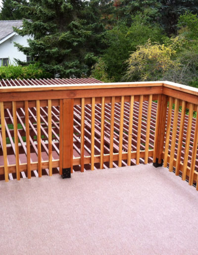 deck railing built in the bay area