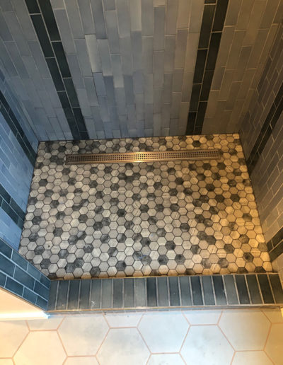 shower tile floor