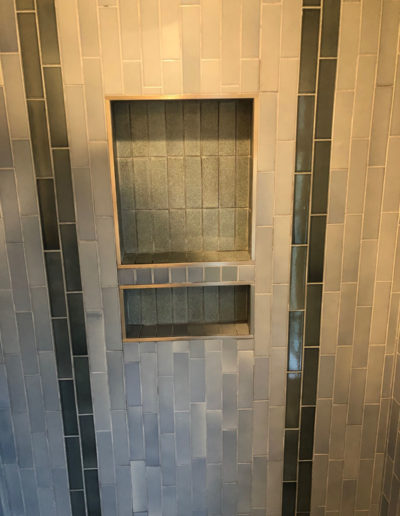 insert in shower tile wall