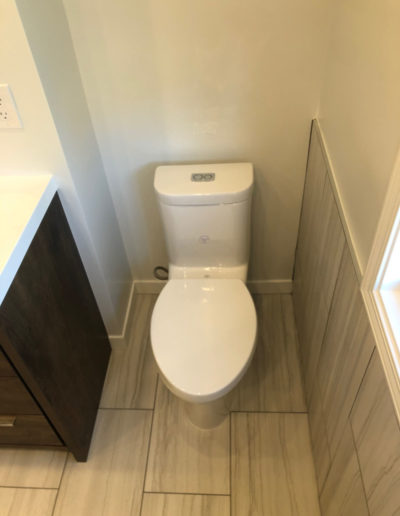 New toilet installed